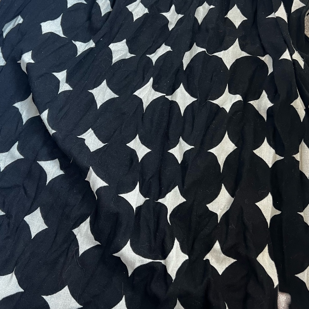 Kate Spade black and white scarf/ shawl